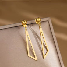 Load image into Gallery viewer, Hollow Triangle Pendant Dangling Earrings
