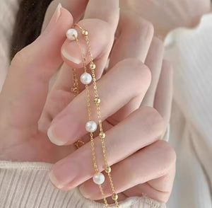 Pearl Double-Layer Bracelet