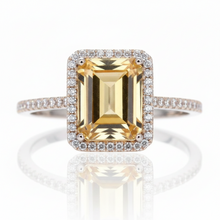 Load image into Gallery viewer, Yellow Topaz Zircon Ring
