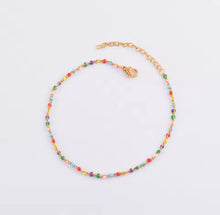 Load image into Gallery viewer, Colorful Gold Plated Beads Necklace
