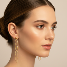 Load image into Gallery viewer, Dangling Oval Earrings
