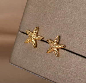Sandy Starfish Stud Earrings