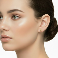 X Mini Stud Earrings