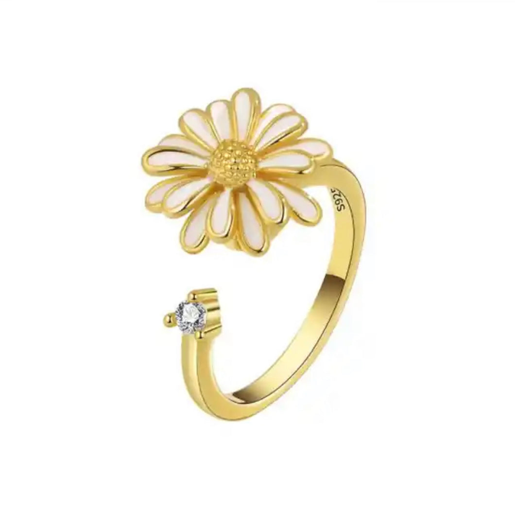 Multi-Petals Daisy Anti-Anxiety/Anti-Stress Fidget Spinner Ring