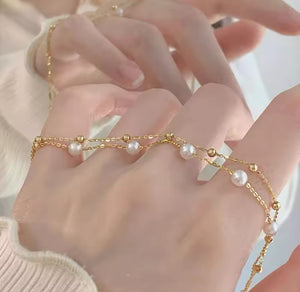 Pearl Double-Layer Bracelet