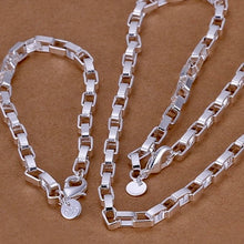 Load image into Gallery viewer, Box Geometric Necklace &amp; Bracelet Set
