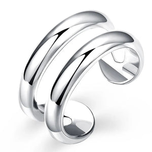Double Open Line Ring