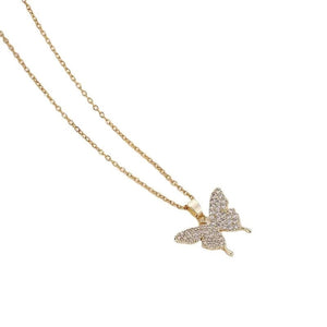 Zircon Butterfly Necklace