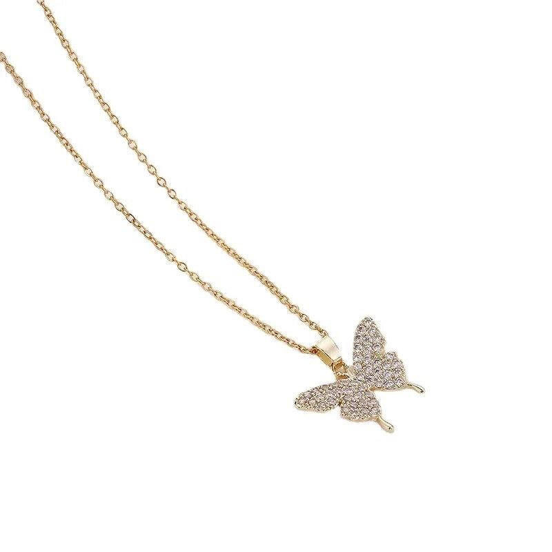 Zircon Butterfly Necklace