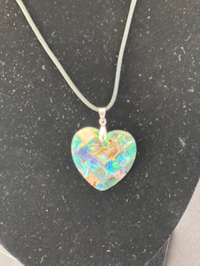 Heart shaped Abalone Necklace