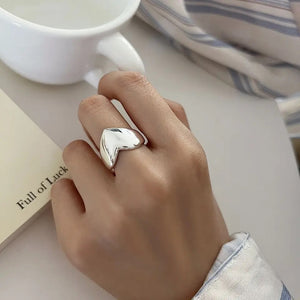 Dome Heart Ring