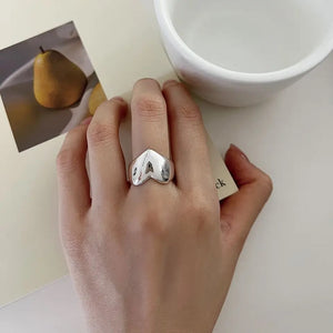 Dome Heart Ring