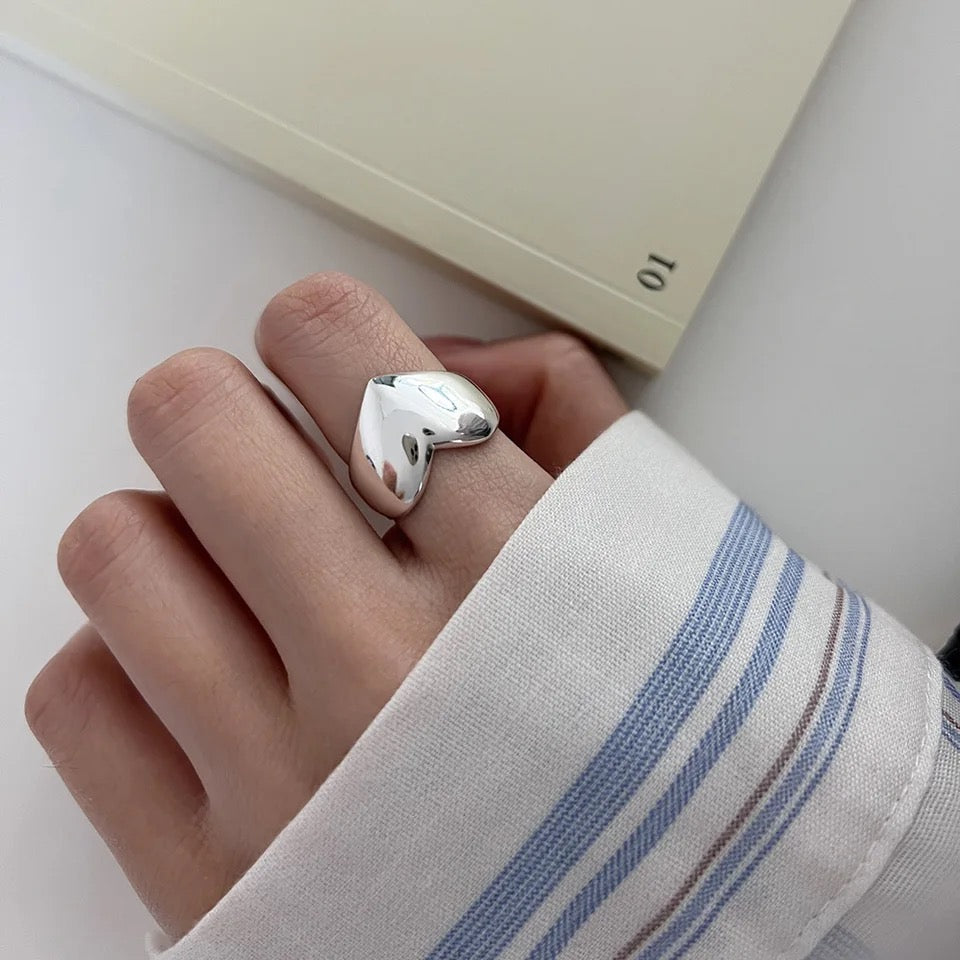 Dome Heart Ring