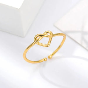 Knot Heart Ring