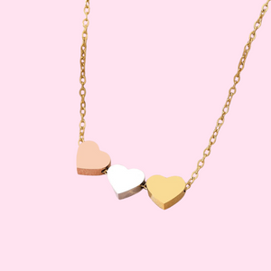 3 Hearts Sweetheart Necklace
