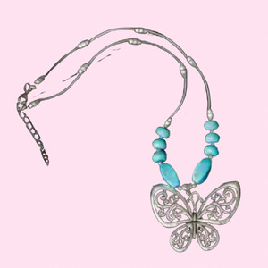 Big Vintage Butterfly Necklace