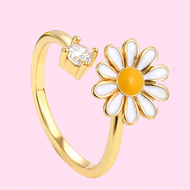 Daisy Fidget Spinner Ring