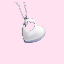 Load image into Gallery viewer, Solid Punch-out Heart Necklace
