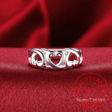 Load image into Gallery viewer, Up &amp; Down Hollow Heart Ring
