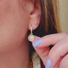 Load and play video in Gallery viewer, Zircon Flower Dangling Earrings
