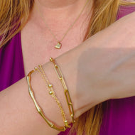 Bamboo Open Bangle Bracelet