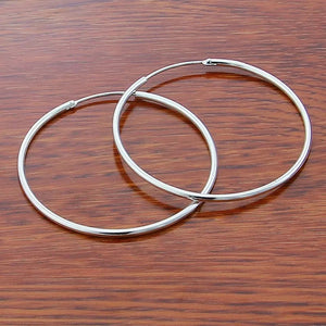 Smooth Big Hoop Earrings