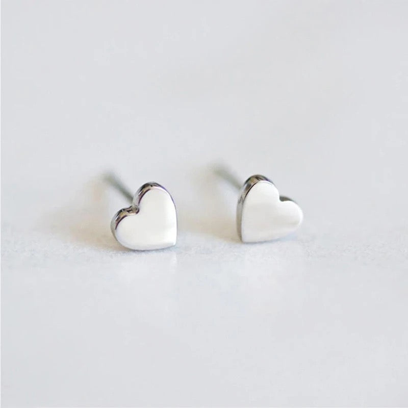 Mini Heart Stud Earrings