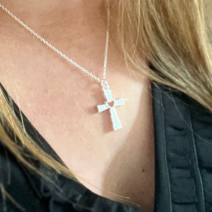 Heart Cross Necklace