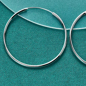 Smooth Big Hoop Earrings