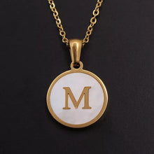 Load image into Gallery viewer, Sun Letter Pendant Necklace
