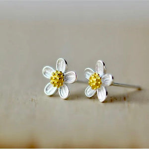 Sun Flower Stud Earrings