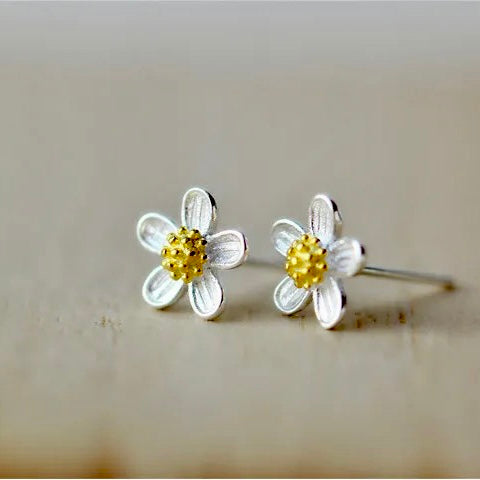 Sun Flower Stud Earrings