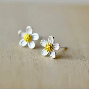 Sun Flower Stud Earrings