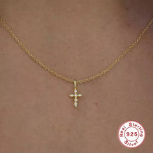 Load image into Gallery viewer, Mini Zircon Cross Necklace
