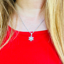 Load image into Gallery viewer, Snowflake Necklace &amp; Earrings Set
