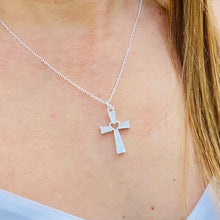 Load image into Gallery viewer, Heart Cross Necklace
