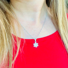 Load image into Gallery viewer, Snowflake Necklace &amp; Earrings Set
