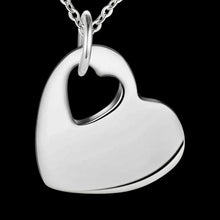 Load image into Gallery viewer, Solid Punch-out Heart Necklace
