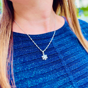 Snowflake Necklace & Earrings Set