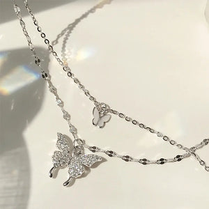 Double Butterfly Necklaces