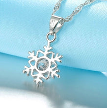 Load image into Gallery viewer, Snowflake Necklace &amp; Earrings Set
