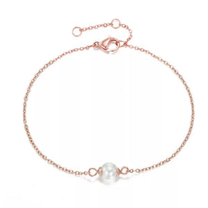 Small Pearl Necklace & Bracelet Set