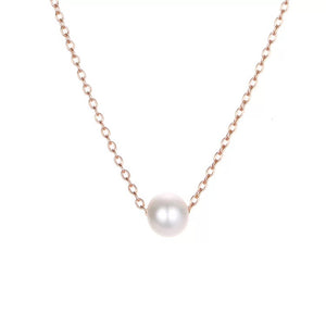 Small Pearl Necklace & Bracelet Set