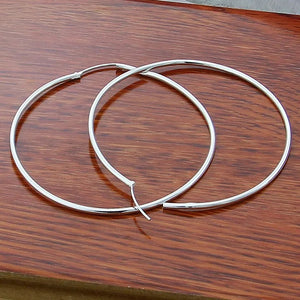 Smooth Big Hoop Earrings